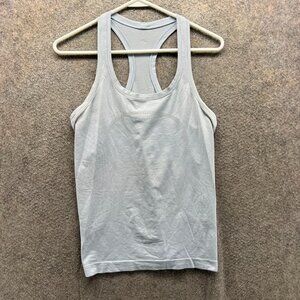 Lululemon Tank Top Women  2 Light Gray Swiftly Tech Racerback Sleeveless